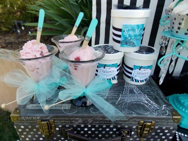 tiffany summer splash bash ice cream bar