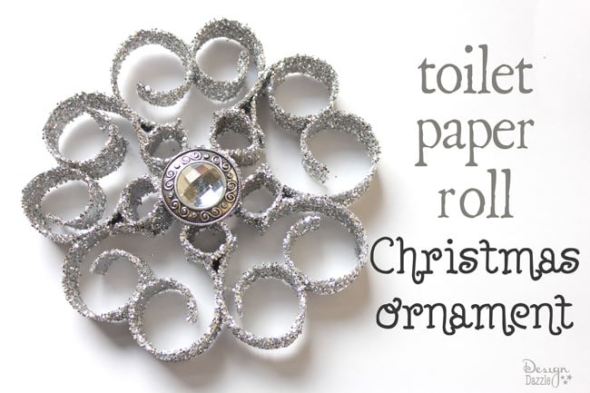 Toilet paper roll Christmas ornament. This cost about $1 to make and looks very expensive. Design Dazzle