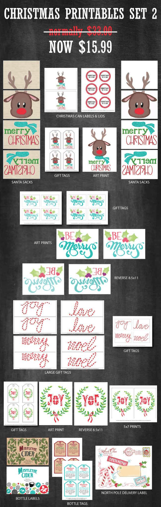 christmas printables set 2
