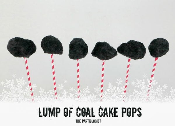Lump of coal cake pops