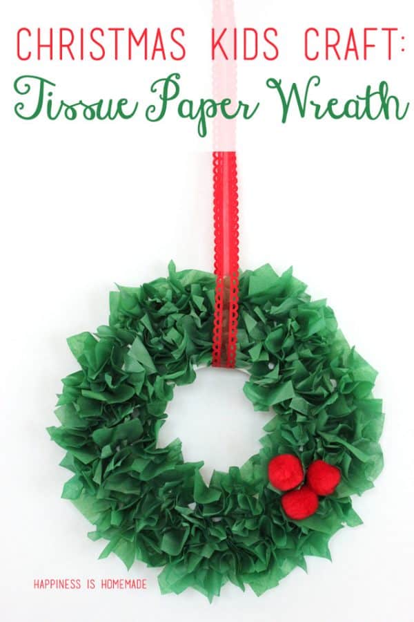 Christmas Kids Craft Tissue Paper Wreaths  Design Dazzle
