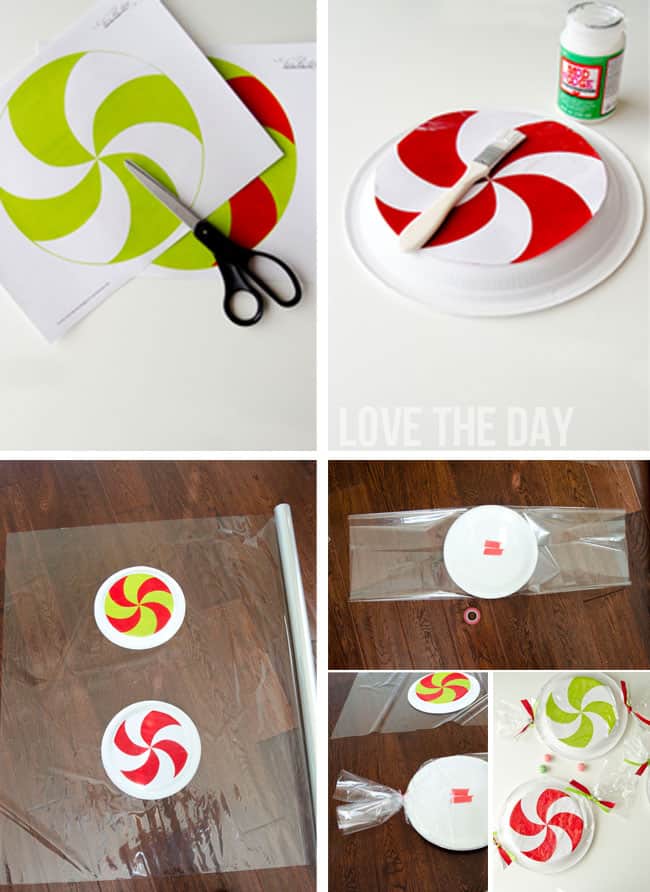 Paper Plate Peppermint Tutorial & Download by Love The Day