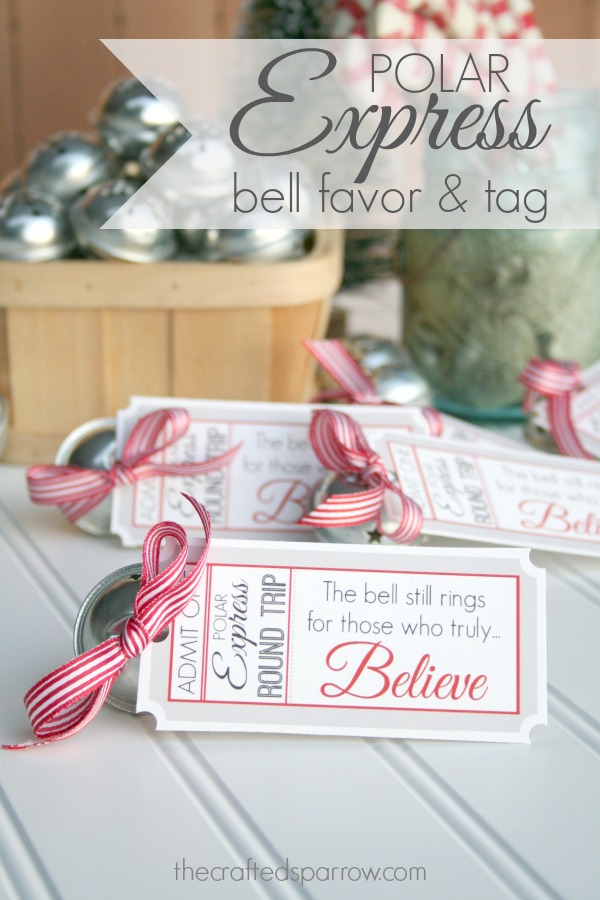 Polar Express Bell Favor Tag