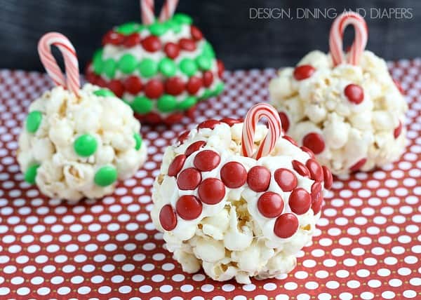 Ornament popcorn balls