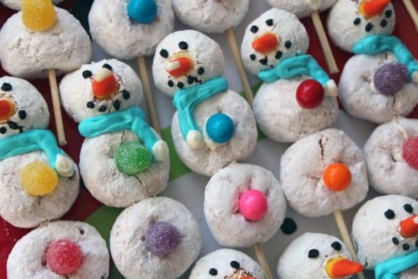 donut snowmen