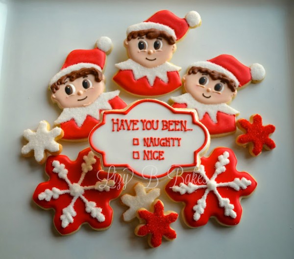 elf on the shelf cookie