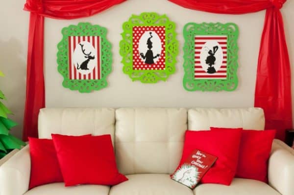 All the Whos down in Whoville would heartily approve of this Grinchmas Party decorated with paper!