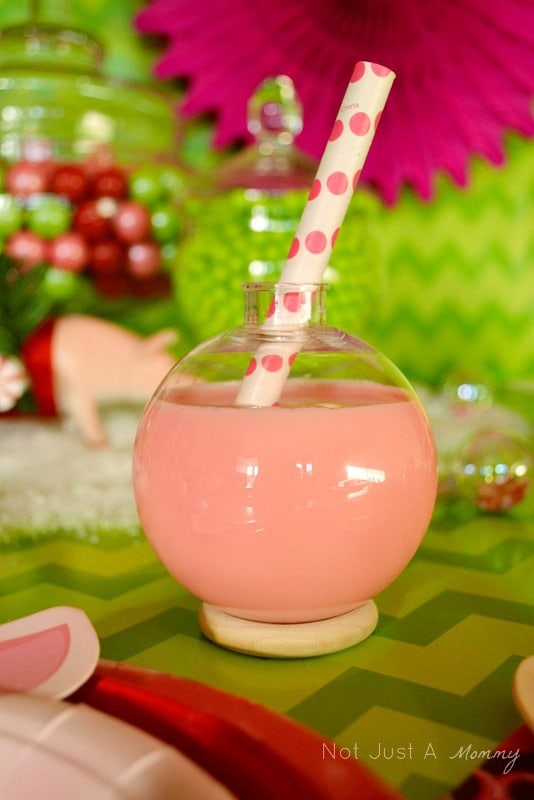 Hoggy Holidays Christmas Party Table ornament drink
