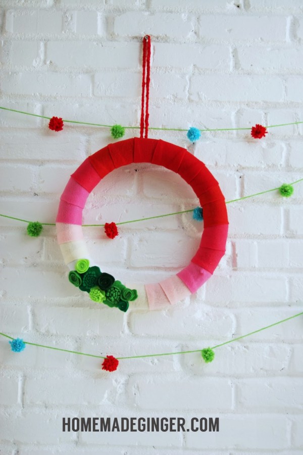 ombre christmas wreath