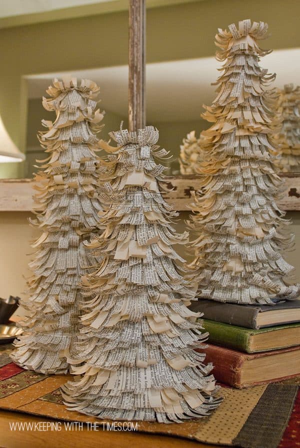 vintage paper christmas tree