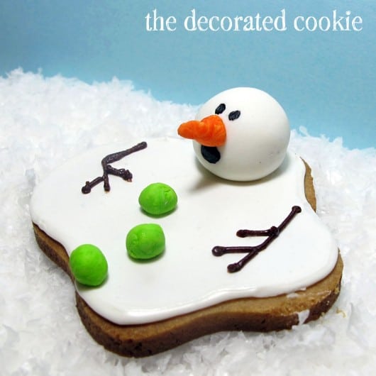 melting snowman cookies to make with kids