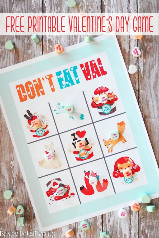 Don't eat Pete for Valentine's - free printable.