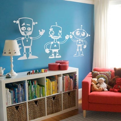 robot wall stickers