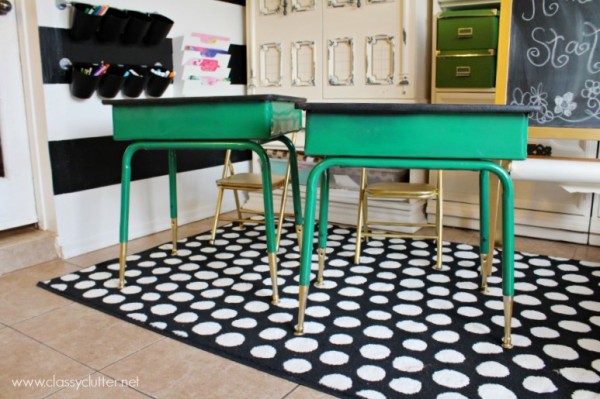 green desks