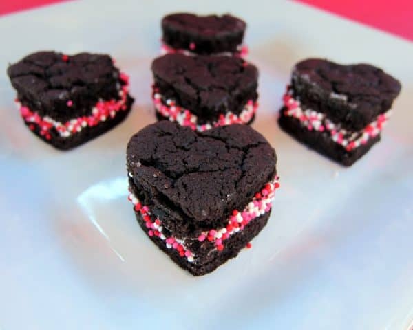 Heart shaped whoopie pies