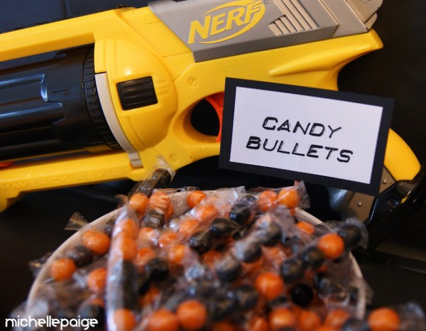 Nerf party candy bullets