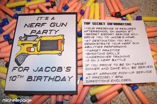The coolest Nerf Gun Party on the block. Kids will go nuts for this awesome party!!