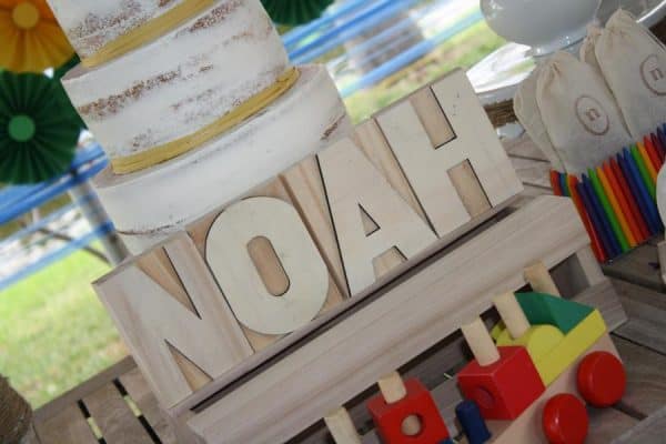 noah's ark 1st birthday letters