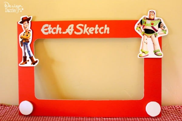 DIY: Etch a Sketch Toy Story Photo Booth Prop - Design Dazzle