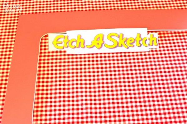 Etch a Sketch photo prop