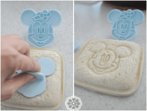 Mickey and Minnie sandwich art