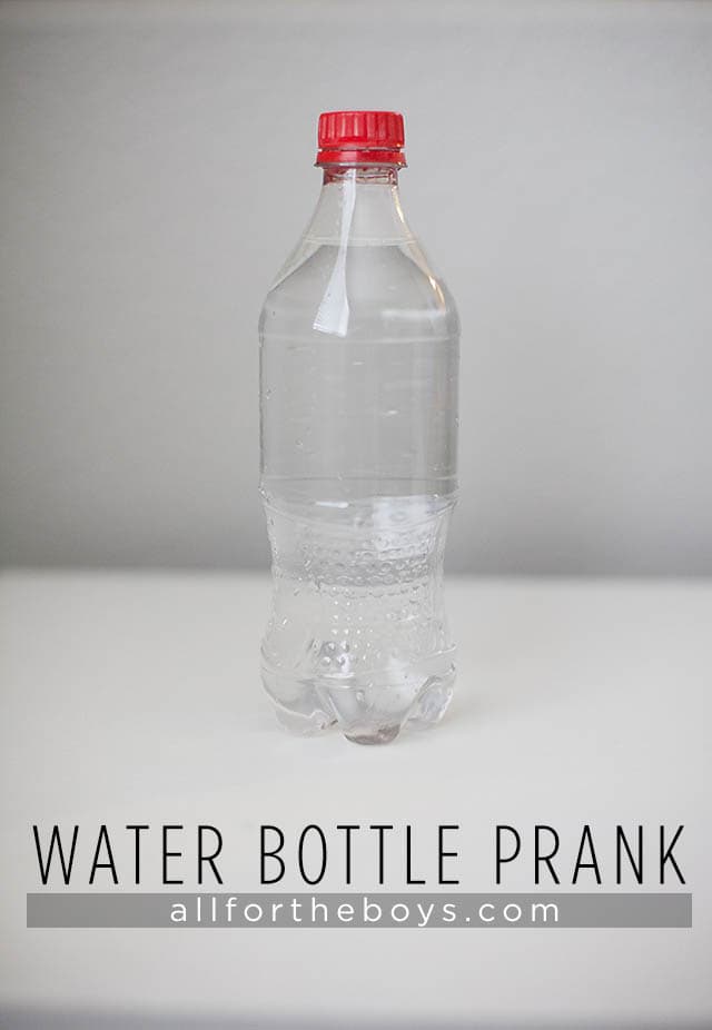 April Fool's Day - water bottle prank