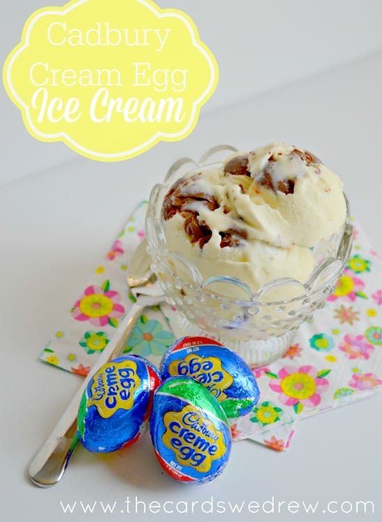 Cadbury Cream Egg Ice Cream