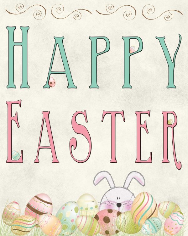 Happy Easter print