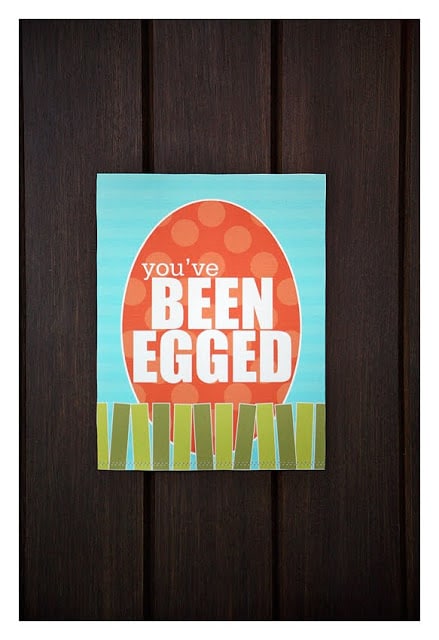 You've Been Egged print