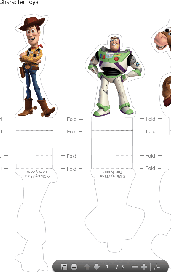how to enlarge free Toy Story printable characters - Design Dazzle
