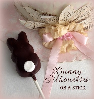 Chocolate covered bunnies on a stick