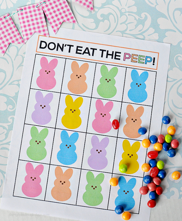 Don't Eat the Peep Easter game