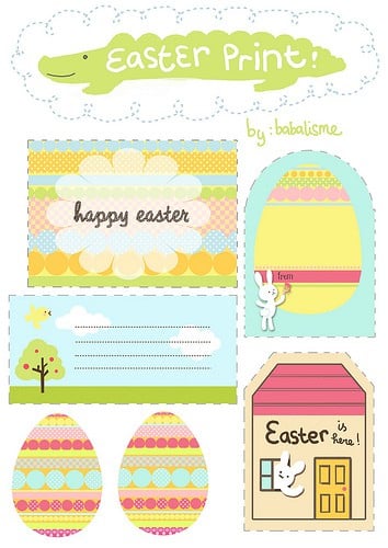 Easter Printables from Babalisme