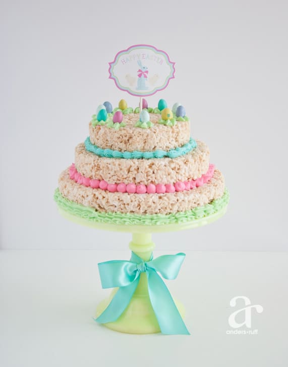 Easter Rice Krispie Cake