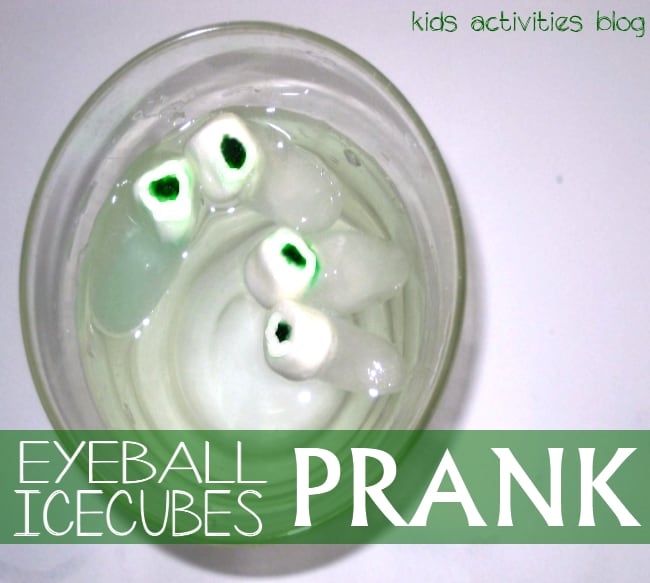 April Fool's Day ideas - eyeball icecubes