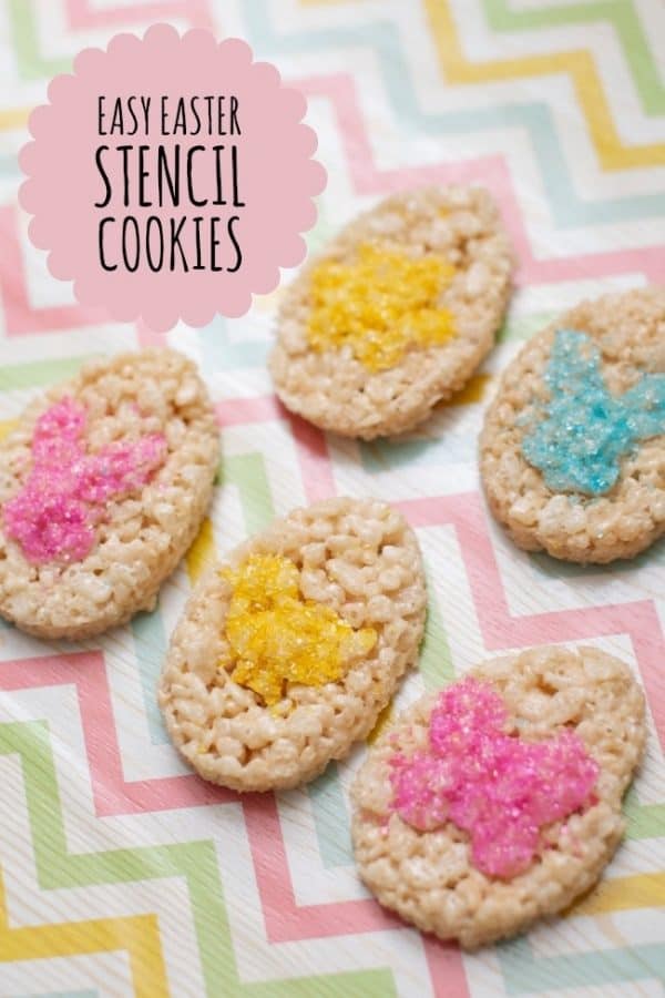 Easter stencil cookies