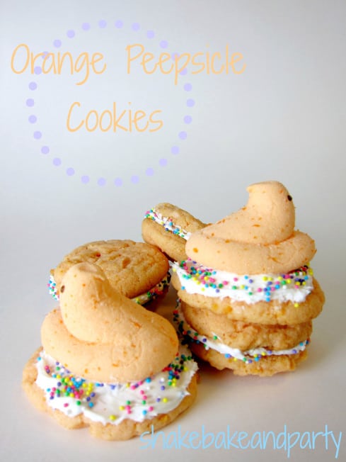 Orange Peepsicle Cookies