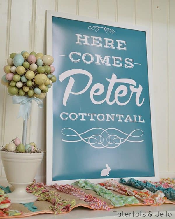 Here Come Peter Cottontail art print