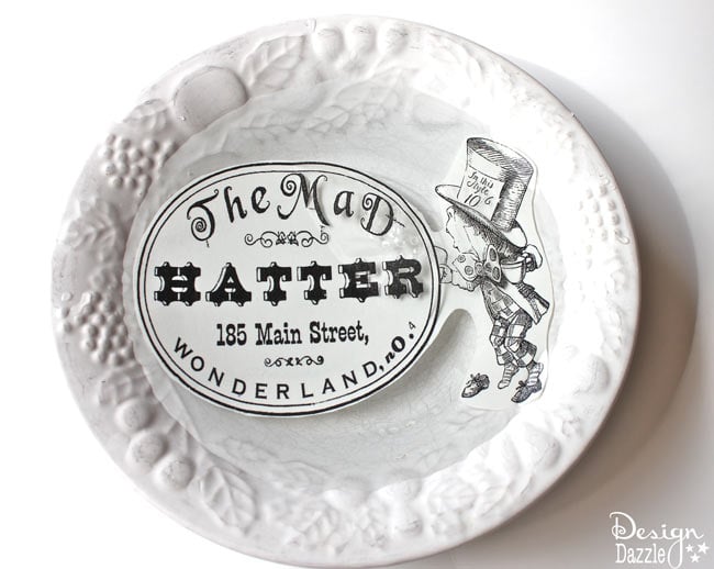Tutorial: How to turn a Dollar Store Plate and Special Printer Paper to make a Designer Plate - Design Dazzle