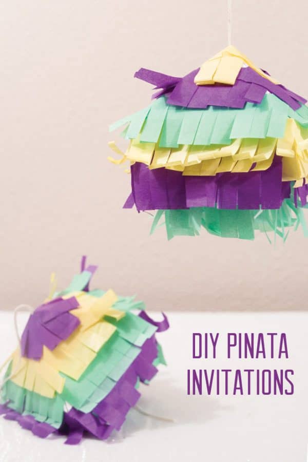 DIY Pinata Birthday Party Invitation