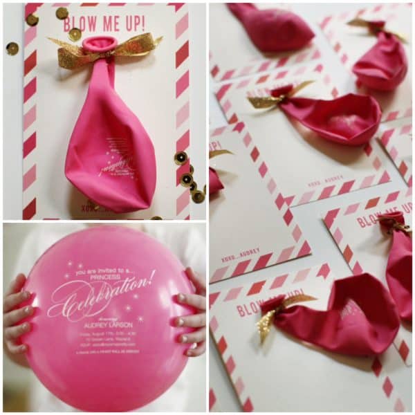 DIY Birthday Balloon Invitation