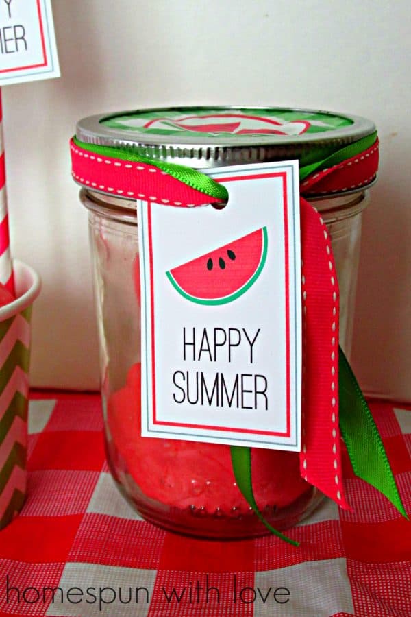 DIY Watermelon Play Dough! Great kids activity for this summer!