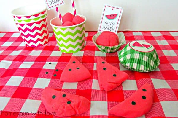 watermelon play dough