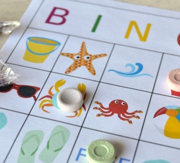 Summertime BINGO printable game