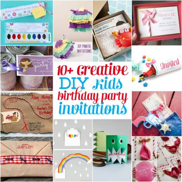 DIY Creative Kids Birthday Party Invitations - Design Dazzle