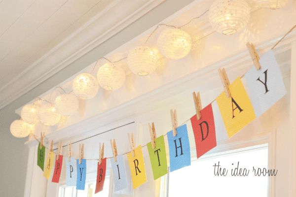 Colorful Happy Birthday Banner