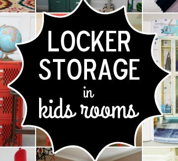 locker storage in kids rooms
