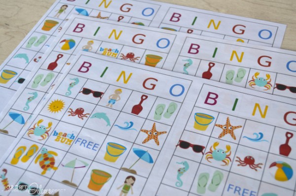 Summertime BINGO printable game