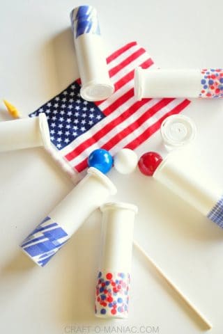 4th of july gumball container poppers