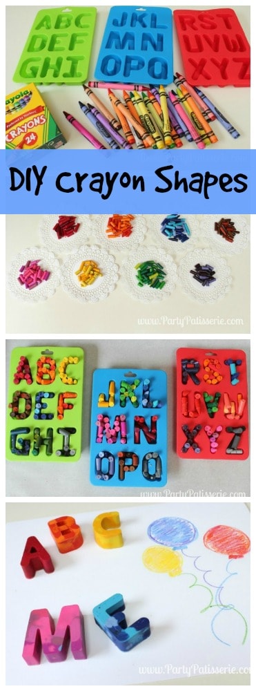 DIY Crayon Shapes! Kids will love making your own colorful crayons! Great summer activity!